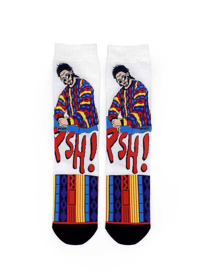 All knit combed cotton ed bass master clothing. Custom chip diamond front facing sock