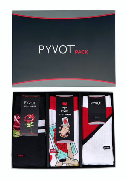 Game of love pack is here. Including heart socks, rose socks, and red white mixture. This pack is perfect match for any red socks or holiday