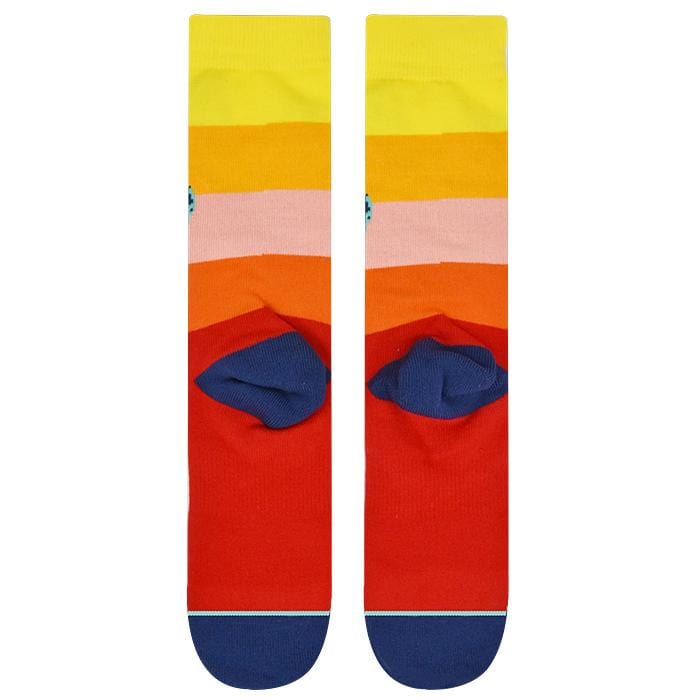 street art inspired cool and fun cactus cotton crew sock with moisture wicking and arch support