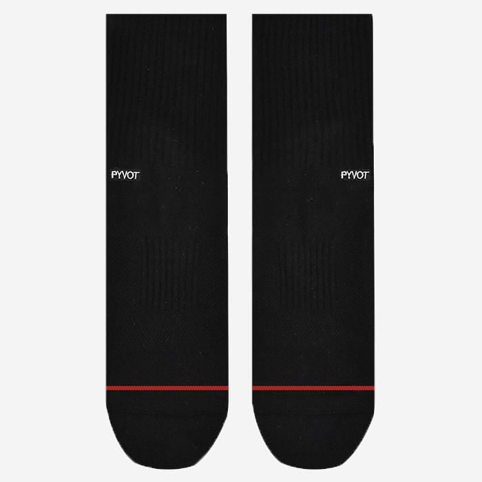 black, cool and fun solid quarter ankle sock with moisture wicking and arch support